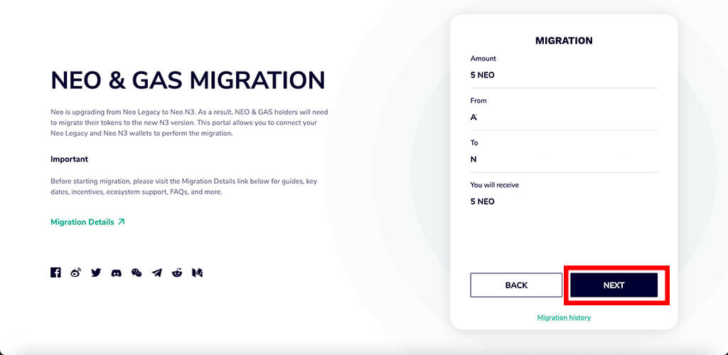 migrazione neo sito web riepilogo migrazione