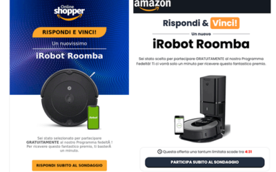 AMAZON TRUFFA: Rispondi e Vinci un iRobot Roomba