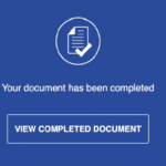 Truffa DocuSign, view completed document
