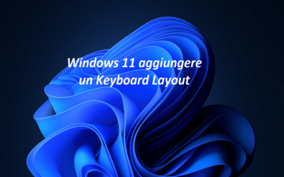 Windows aggiungere un Keyboard Layout