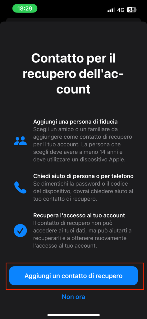 impostare-il-contatto-di-recupero-iOS-iphone-aggiungi-ora