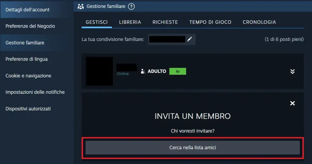 steam-condivisione-libreria-cerca-amico